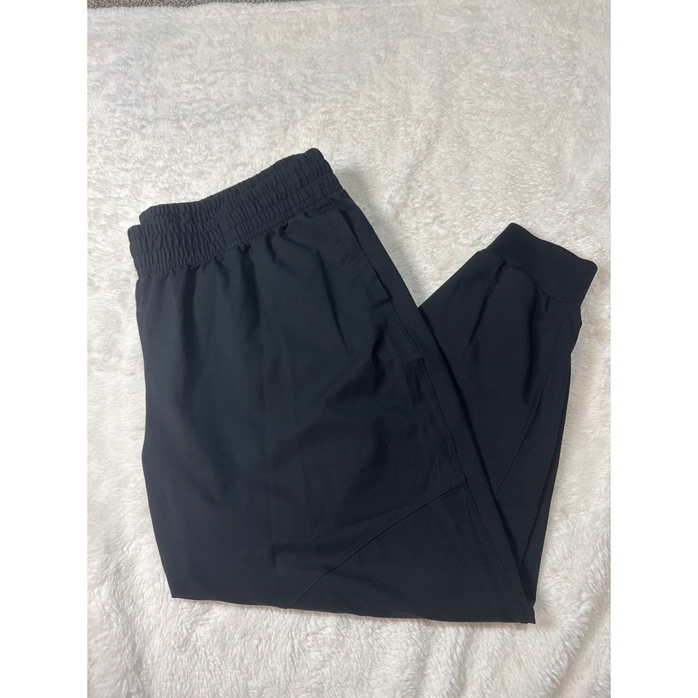 Under Armour Joggers Women 2X Black Good Activewear Tapered Sweatpants